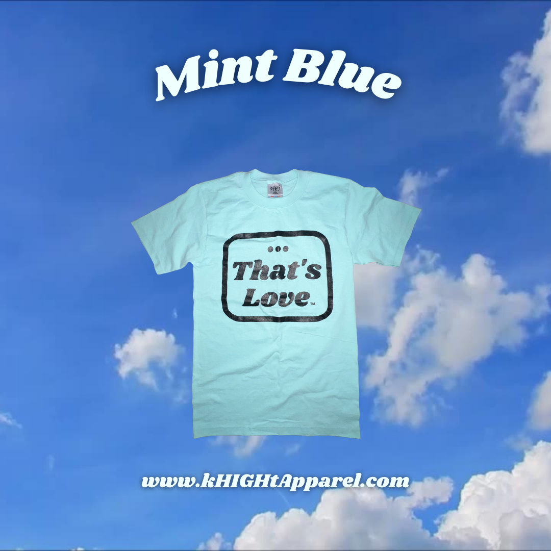 Mint blue t deals shirt