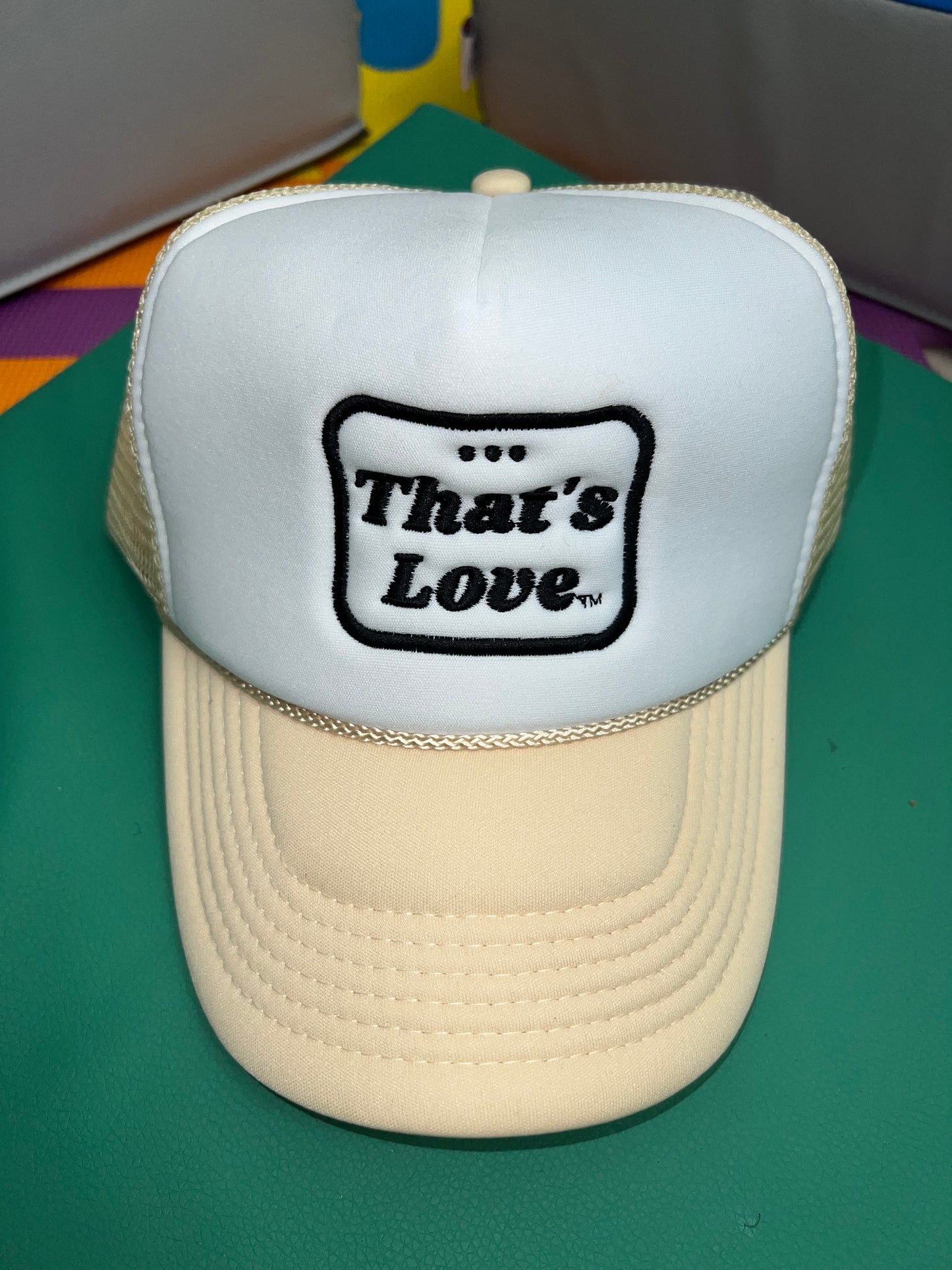 "...That's Love" Foam Trucker Classic Snap: Black & wHIGHt